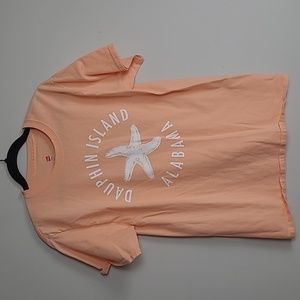 Dauphin Island Alabama Seashell Starfish graphic tee